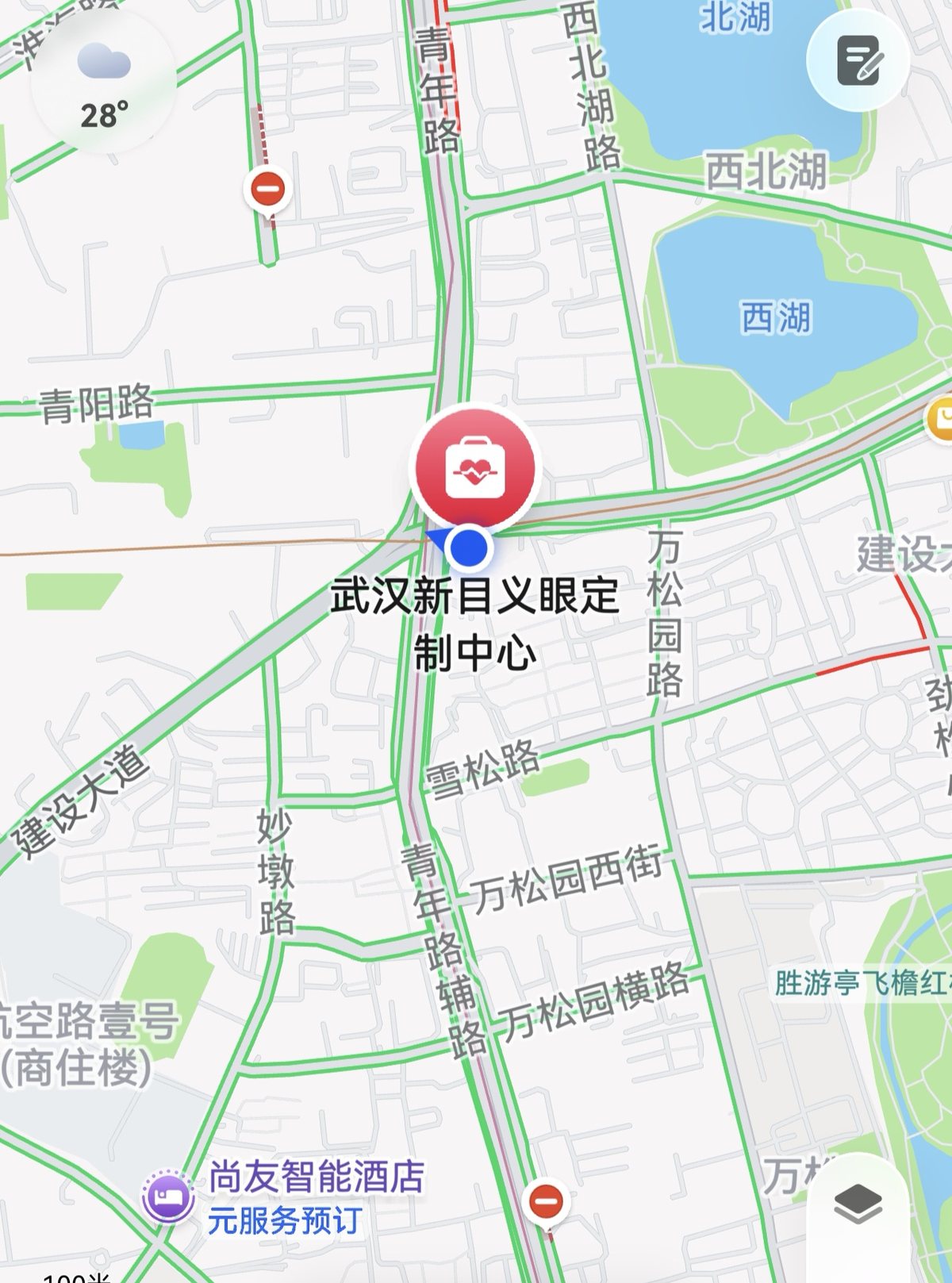 武汉新目义眼定制中心地图